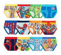 Marvel Lot de 12 Slips Spiderman et Super-héros pour garçon - Parfait pour Offrir et Apprendre à la propreté, Lot de 12 Slips Superhero Adventures, 2-3 Ans