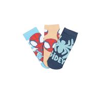 Marvel Lot de 3 paires de chaussettes Spiderman en coton Motif super-héros, Pack 2, 31-34