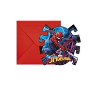 Marvel Lot de 6 cartes d'invitation Spiderman avec enveloppes 10050683 Taille Unique Multicolore