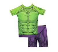 Marvel - Maillot de Bain Deux pièces - l'incroyable Hulk - Garçon - Vert - 3-4 Ans