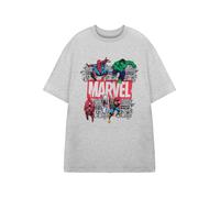 Marvel Marvel Comics Gris Comic Style T-shirt à manches courtes Homme