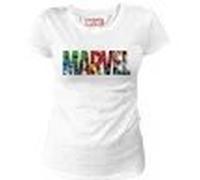 Marvel - Marvel Logo Characters White Women T-Shirt M