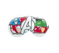 MARVEL - Masque de Nuit Avengers - Sommeil Ludique Héroïque - Confort Doux Pour Enfants - Bandeau Yeux Ajustable - Facilite Endormissement - Cadeau Marvel Avion, Nuit - Accessoire Officiel Marvel