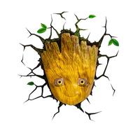 Marvel MCU Veilleuse murale à LED 3D sans fil Les Gardiens de la Galaxie Baby Groot