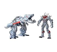 Marvel Mech Strike Mechasaurs, 4.5-Inch Ultron Primeval with T-R3X Mechasaur Action Figures, Super Hero Toys for Kids Ages 4 and Up
