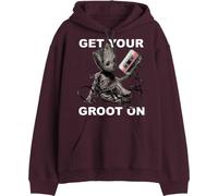 Marvel MEGUGAMSW135 Sweatshirt à Capuche, Bordeaux, S Homme