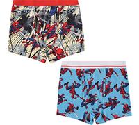 Marvel Mens Comics Boxer Briefs - Spiderman Mens Underwear - 2 Pack Boxer Briefs (Spiderman Multi, Large)