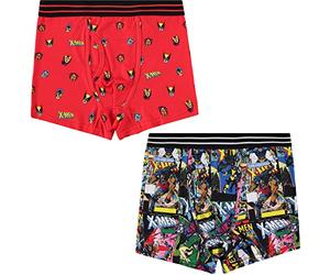 Marvel Mens Comics Boxer Briefs - X-Men Wolverine Mens Underwear - 2 Pack Boxer Briefs (Multicolor, Large)