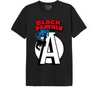 Marvel Men's T-Shirt Black Panther A Print, Noir, Size 3XL