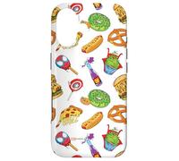 Marvel Menu Spider-Man Funny Super Hero Snack Foods Pattern Coque pour iPhone 17