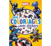 MARVEL - Mes Coloriages avec stickers - Collectif - Hachette Disney - broché - Document jeunesse