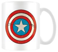 Marvel MG23442 Retro - Captain America Shield - Mug, Céramique, Multicolore, 11