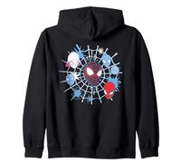 Marvel Miles Morales Spider-Man Team Spidey Big Face Collage Sweat à Capuche