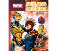 Marvel - Mon gros coloriage + stickers ! (Captain Marvel et La Guêpe) - Collectif - Hemma - broché - Livre-jeu