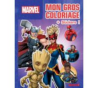 Marvel - Mon gros coloriage + stickers ! - Livre de coloriage avec stickers - Dès 4 ans