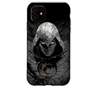 Marvel Moon Knight Hiéroglyphes égyptiens aux Yeux Brillants Noir Coque pour iPhone 11