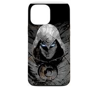 Marvel Moon Knight Hiéroglyphes égyptiens aux Yeux Brillants Noir Coque pour iPhone 13 Pro Max
