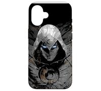 Marvel Moon Knight Hiéroglyphes égyptiens aux Yeux Brillants Noir Coque pour iPhone 16