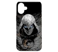 Marvel Moon Knight Hiéroglyphes égyptiens aux Yeux Brillants Noir Coque pour iPhone 16 Plus