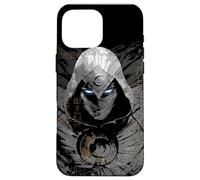 Marvel Moon Knight Hiéroglyphes égyptiens aux Yeux Brillants Noir Coque pour iPhone 16 Pro Max