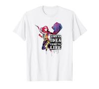 Marvel Ms. Marvel Like And Idea Come To Life Graffiti Quote T-Shirt