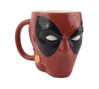 Paladone Mug masque Deadpool - Officiellement licencié, Tasse en forme de visage pour boissons chaudes ou froides, 550ml