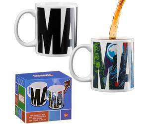 Marvel Mug Avengers - Tasse Mug Thermoréactif 30 cl Thé Café - Idée Cadeau Homme Ado Garcon - Accessoire Officiel