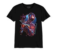 Marvel « Multiverse Spidey » BOMAGAGTS002 T-Shirt Garçon, Noir, Taille 06 Ans