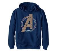 Marvel Neon Avengers Icon, Sweat-Shirt À Capuche Unisexe Enfants ^ garçon, Marineblau Heather,