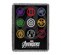 Marvel Northwest Couverture en Tapisserie tissée Avengers, 121,9 x 152,4 cm, Symboles