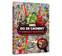 MARVEL - Où se cachent les héros Marvel ? - Cherche et trouve - Collectif - Hachette Disney - cartonné - Livre-jeu