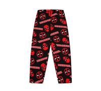 Marvel Pantalon de détente pour homme Deadpool en coton, Noir , S