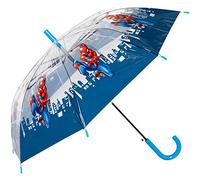 Marvel Parapluie automatique Spiderman enfant 82 cm pour fille et garçon Transparent, Transparent - Bleu