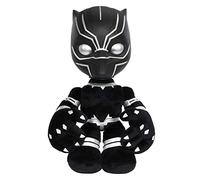 Marvel Peluche Black Panther Cœur de Wakanda (28 cm) avec lumières et sons, à collectionner, Jouet Enfant, Dès 3 ans, HJM24