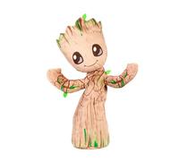 Marvel Peluche Dansante et Parlante Groot de 33 cm qui parle anglais, avec effets sonores et musique, JDW97