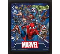 Marvel - Poster 3D A4 - Héros