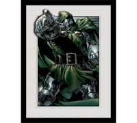 Marvel - Poster encadré "Doctor Doom Rule" PM8693 (40 cm x 30 cm) (Gris/Vert/Noir)
