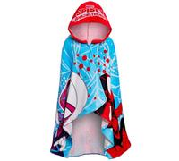 Marvel Press Serviette à capuche Spidey et ses amis incroyables, Poncho Spider-Man pour enfants, serviette de bain de plage 100% coton, enveloppe de natation