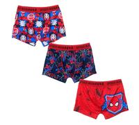 Marvel Press Spiderman Boxers pour Garçon, Slips sous-Vêtements pour Enfant Caleçon Boxeur Style, Lot de 3 Boxers, Taille 10/12 Ans