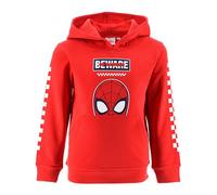 Marvel Press Spiderman, Sweat Shirt Garçon (FR/ES, Âge, 6 Ans, Taille Normale, Rouge)