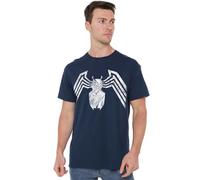Marvel Press T-Shirt Unisexe avec emblème Venom, Bleu Marine, XL