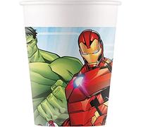 Marvel Procos 93467 Lot de 8 gobelets jetables en papier pour fête d'anniversaire d'enfant, capacité max. 200 ml, FSC® Mix