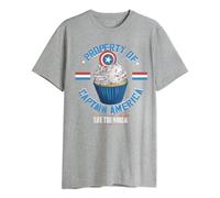 Marvel « Property of Captain America » MEMARCOTS281 T-Shirt Homme, Gris Melange, Taille S