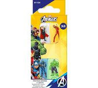 MARVEL - Protège Brosse à Dents Avengers - Hulk, Captain America, Spider-Man, Iron Man - Format Voyage Enfant - Capuchon Plastique Accessoire Fun, Hygiénique - Produit Officiel Disney Marvel