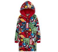 Marvel Pull Plaid Homme, Sweat Oversize en Polaire (Multicolore)