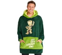 Marvel Pull Plaid Homme, Sweat Oversize en Polaire (Vert)