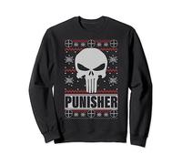 Marvel Punisher Skull Ugly Noël Sweatshirt