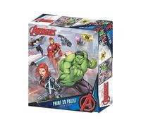Marvel - Puzzle lenticulaire Collage des personnages d'Avengers 500 pcs 61x46 cm