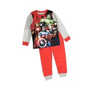 Marvel Pyjama Avengers pour garçon de 3 à 10 ans, Rouge, 9-10 ans