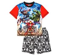 Marvel Pyjama court Avengers pour garçon, Rouge, 13-14 ans